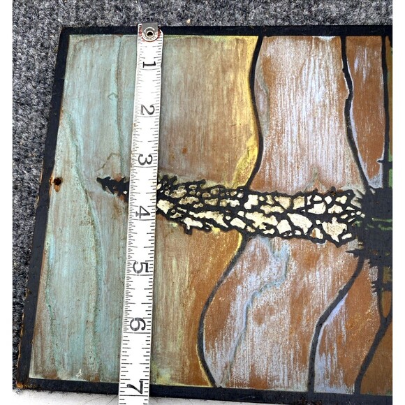 Wood Arts & Crafts Decorative Panel Carved Southwestern Landscape Desert Plaque - Picture 9 of 10